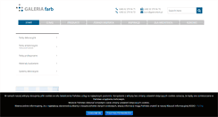 Desktop Screenshot of galeriafarb.pl